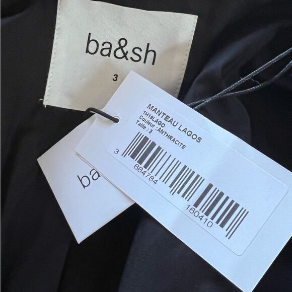 Ba&sh Lagos wool-blend coat Anthracite / Charcoal Large MSRP $695 - Picture 12 of 12